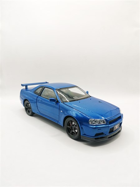 Машинка Nissan Skyline R34 21 см Синий 7a31cbc1d05a11ef0a8 - фото 1693381