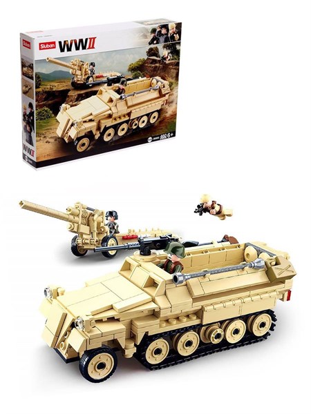 Конструктор Немецкий БТР Sd.Kfz. 251 и пушка K18 (460 деталей) WW II Sluban M38-B0695 ece21948d12f11ef0a8 - фото 1696746
