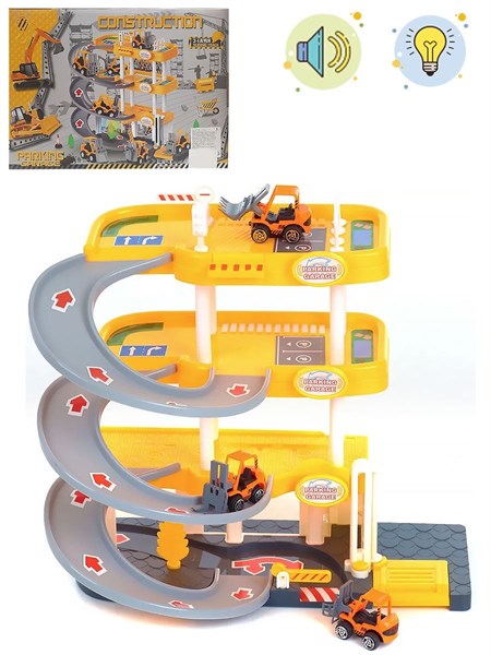 Набор "Гараж" CONSTRUCTION (свет,звук) в коробке 5b14b0b0d4e211ef0a8 - фото 1698450
