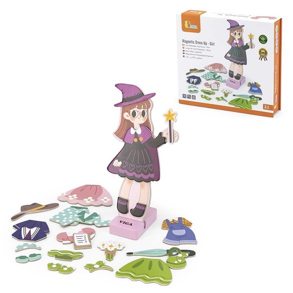 Игра на магнитах Одень девочку (дерево) Viga 44635 2ba6b942cf3e11ef0a8 - фото 1698831