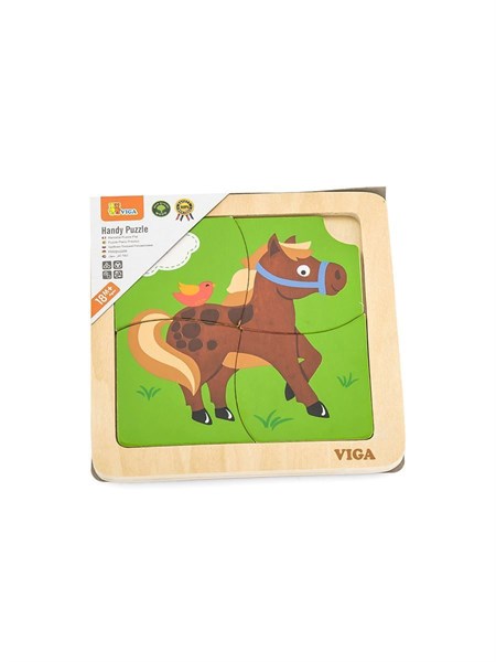 Пазл-вкладыш Лошадка 4 элемента (дерево) Viga 51312 2e31a245cf3e11ef0a8 - фото 1698866