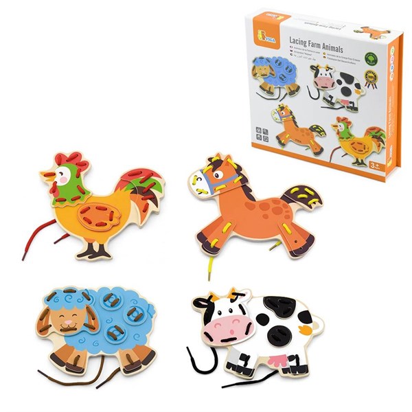 Игра-шнуровка Ферма 4 элемента (дерево) Viga 51325 2e399bf9cf3e11ef0a8 - фото 1699278