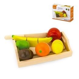 Игровой набор Режем фрукты с подносом (8 предметов) (дерево) Viga, 58806 2f5a984bcf3e11ef0a8