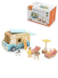 Игровой набор Турист 2 фигурки и собака 12 предметов (дерево) Viga, 44688 30131247cf3e11ef0a8