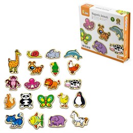 Набор магнитных фигурок Животные (20 шт) (дерево) Viga 58923 2963fcf2cf3e11ef0a8