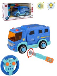 Грузовая машина POLICE на РУ (свет,звук) сборная в коробке 652d3468d4e211ef0a8