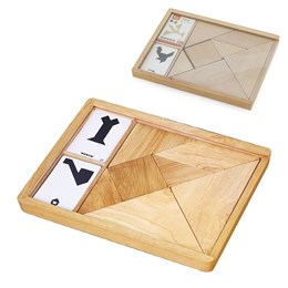 Игра-головоломка Танграм (7 элементов + карточки) (дерево) Viga 56301 2dd6f167cf3e11ef0a8