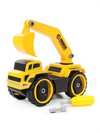 Конструктор Экскаватор с отверткой желтый, 861C-3 498995f5d4e211ef0a8