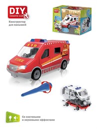 Конструктор Машина Пожарная (свет, звук) DIY Toy 1375 497a06cfd4e211ef0a8