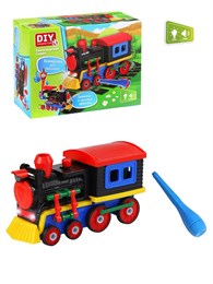 Конструктор Паровоз (свет, звук) DIY Toy 1371 4986090cd4e211ef0a8