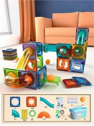Конструктор магнитный 40 деталей,7 шариков,наклейки 49d9deabd4e211ef0a8