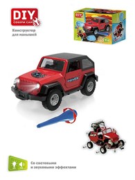 Конструктор Машина Внедорожник красный (свет, звук) DIY Toy 1370 496e1f38d4e211ef0a8
