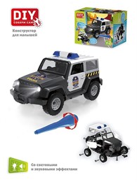 Конструктор Машина Внедорожник Полиция (свет, звук) DIY Toy 1372 4971cb04d4e211ef0a8