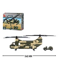 Конструктор Грузовой вертолет (520 детали) M38-B0508 ed4612e7d12f11ef0a8