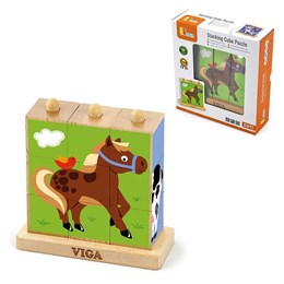 Пирамидка-кубики Ферма (дерево) Viga 50833 2f4cab61cf3e11ef0a8