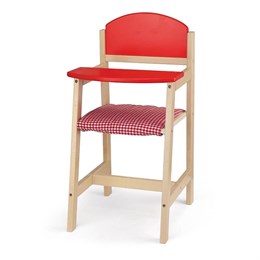 Стульчик для кормления куклы красный (дерево) Viga 50280 2b359875cf3e11ef0a8