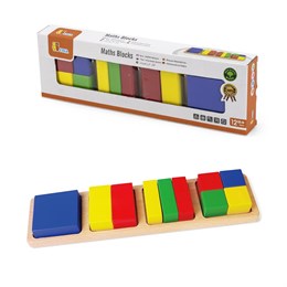 Блочный пазл Квадраты (10 деталей) (дерево) Viga 58647 29898463cf3e11ef0a8
