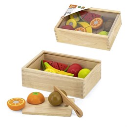 Игровой набор Фрукты (9 предметов) (дерево) Viga, 44539 2fbfa5fbcf3e11ef0a8