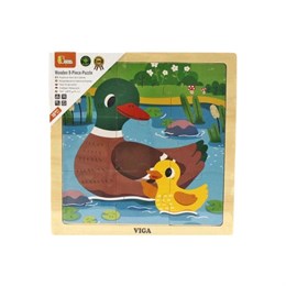 Пазл в рамке Уточки 9 деталей (дерево) Viga 44621 2ee1b54fcf3e11ef0a8