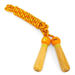 Скакалка Мишка 2,5 м желто-оранжевая Viga 44678 30372d3fcf3e11ef0a8