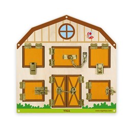 Игра Открой-закрой замочки Ферма (дерево) Viga 51627 48e8733fed3711ef0a8