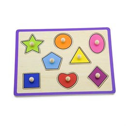 Пазл-вкладыш Геометрические фигуры 8 деталей (дерево) Viga 50015 2da26bb3cf3e11ef0a8