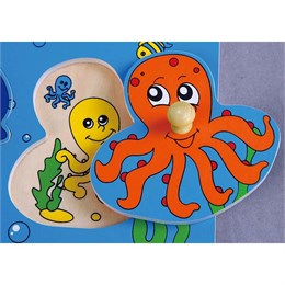 Пазл-вкладыш Морские обитатели 4 детали (дерево) Viga 59564 2e1cd64ccf3e11ef0a8