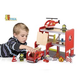Игровой набор Пожарная часть (дерево) 50828 2a6f5bc5cf3e11ef0a8