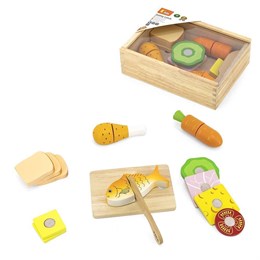 Игровой набор Обед (14 предметов) (дерево) Viga, 44542 2fda694fcf3e11ef0a8
