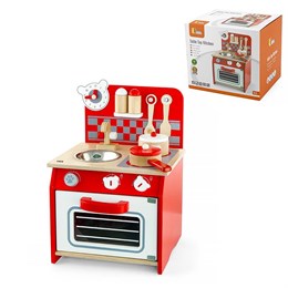 Мини-кухня с аксессуарами красная (дерево) Viga 50231 2f6f2c30cf3e11ef0a8