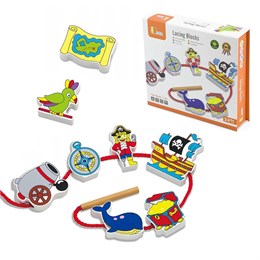 Игра-шнуровка Пираты 12 предметов (дерево) Viga 59852 2df2c73acf3e11ef0a8