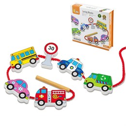 Игра-шнуровка Транспорт (дерево) Viga 59851 2db2579dcf3e11ef0a8